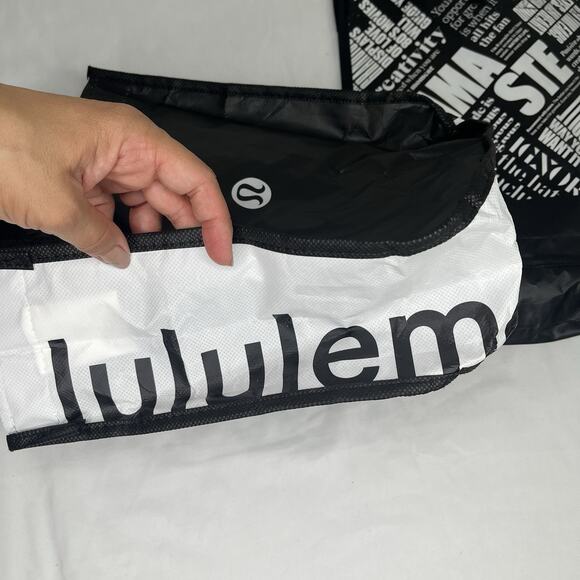 Lululemon Athletica Reusable Shopping Bags Bundle Of 2 Small Size Both Practical - Picture 3 of 6